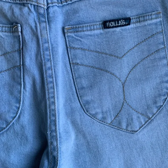 Rolla’s Sailor Light Wash High Rise Wide-Leg Jeans - Picture 13 of 14